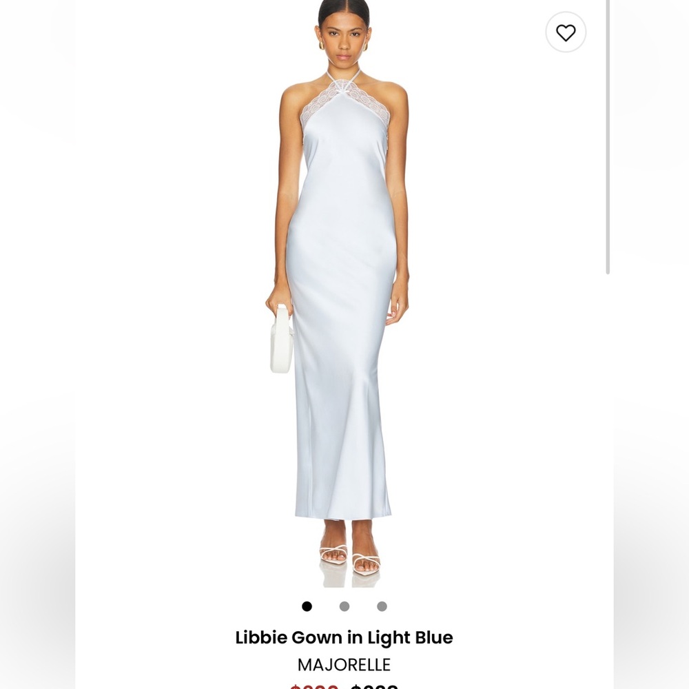 MAJORELLE Blue Maxi Slip Dress - NWT SIZE SMALL